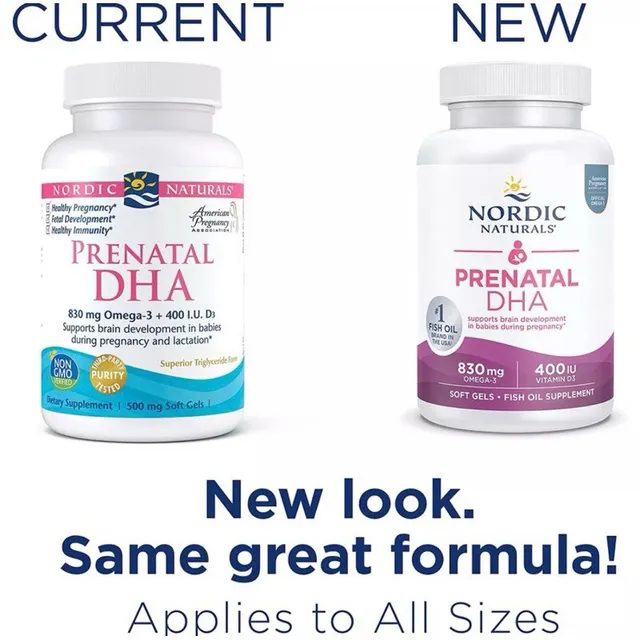 DHA cho b&agrave; bầu Nordic Naturhals Prenatal DHA vị d&acirc;u