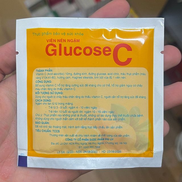 Kẹo C ngậm GLUCOSE C tuổi thơ