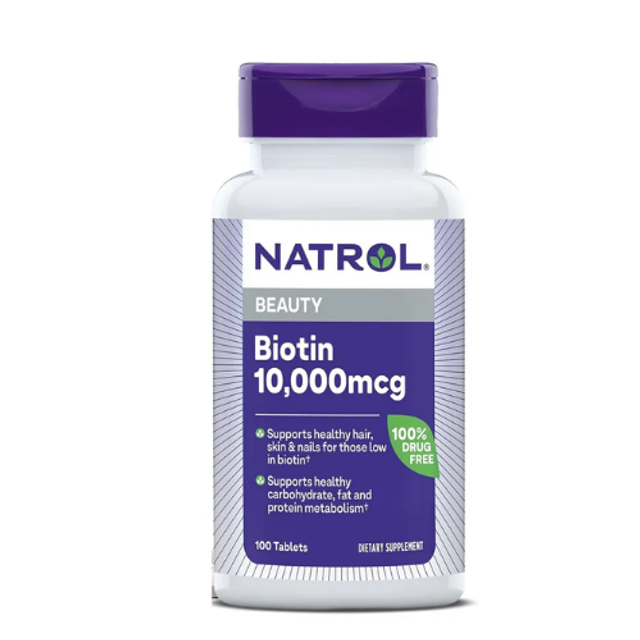 [DATE 27] Vi&ecirc;n uống chăm s&oacute;c, mọc t&oacute;c Natrol Biotin 10.000 mcg