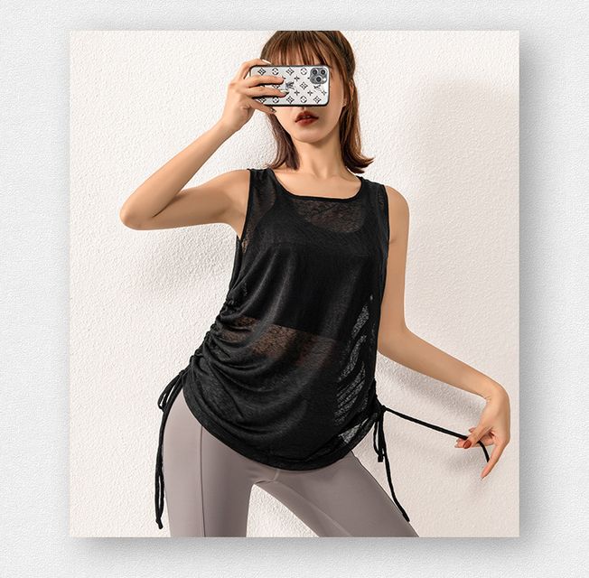 &Aacute;o Tank Top D&acirc;y R&uacute;t Thể Thao Nữ