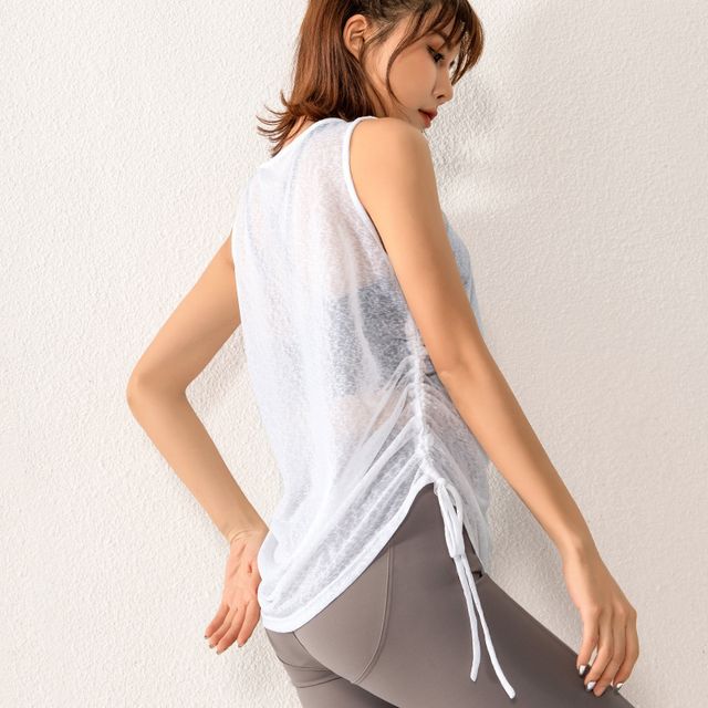 &Aacute;o Tank Top D&acirc;y R&uacute;t Thể Thao Nữ