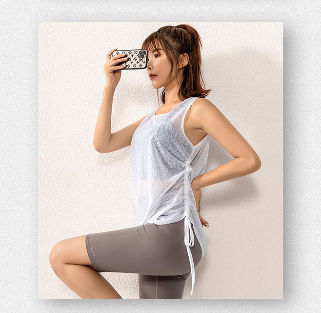 &Aacute;o Tank Top D&acirc;y R&uacute;t Thể Thao Nữ