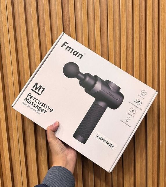 Máy Massage Cầm Tay Fman M1 - Sạc Pin, Có 5 Đầu Massage Đa Năng, Giải Pháp Thư Giãn Tại Nhà, Động Cơ 60W, Độ Ồn Thấp 45-50dB 1