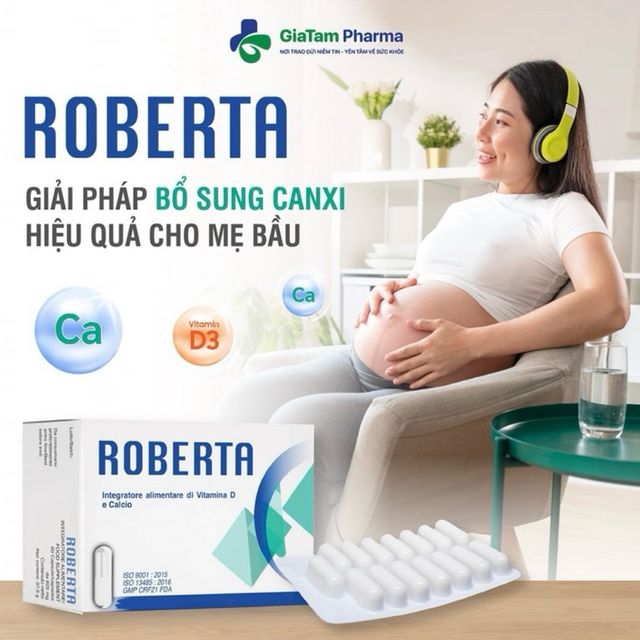 Calci nhập khẩu &Yacute; - Canxi ROBERTA 30 vi&ecirc;n