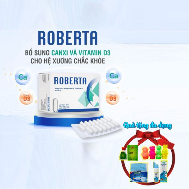 Calci nhập khẩu &Yacute; - Canxi ROBERTA 30 vi&ecirc;n