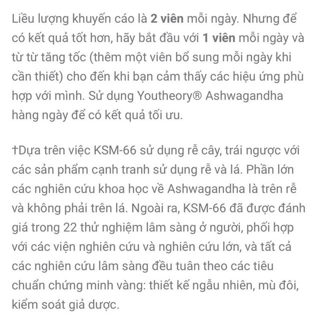Vi&ecirc;n uống nh&acirc;n s&acirc;m Ấn Độ Ashwagandha
