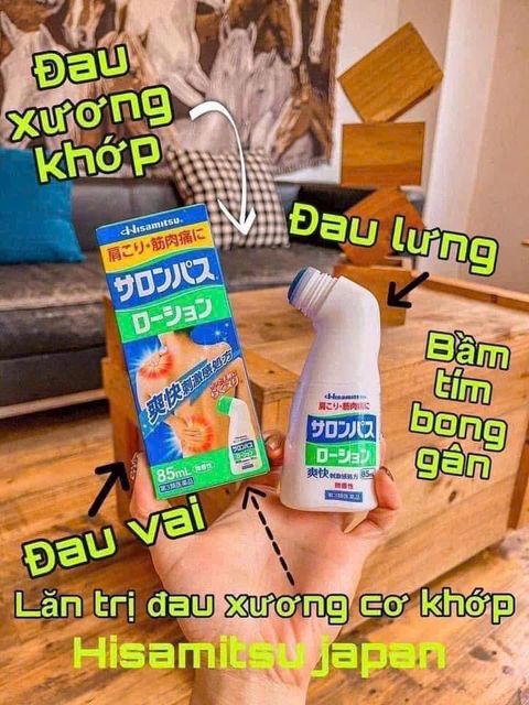 Chai lăn dầu n&oacute;ng Hisamitsu 85ml