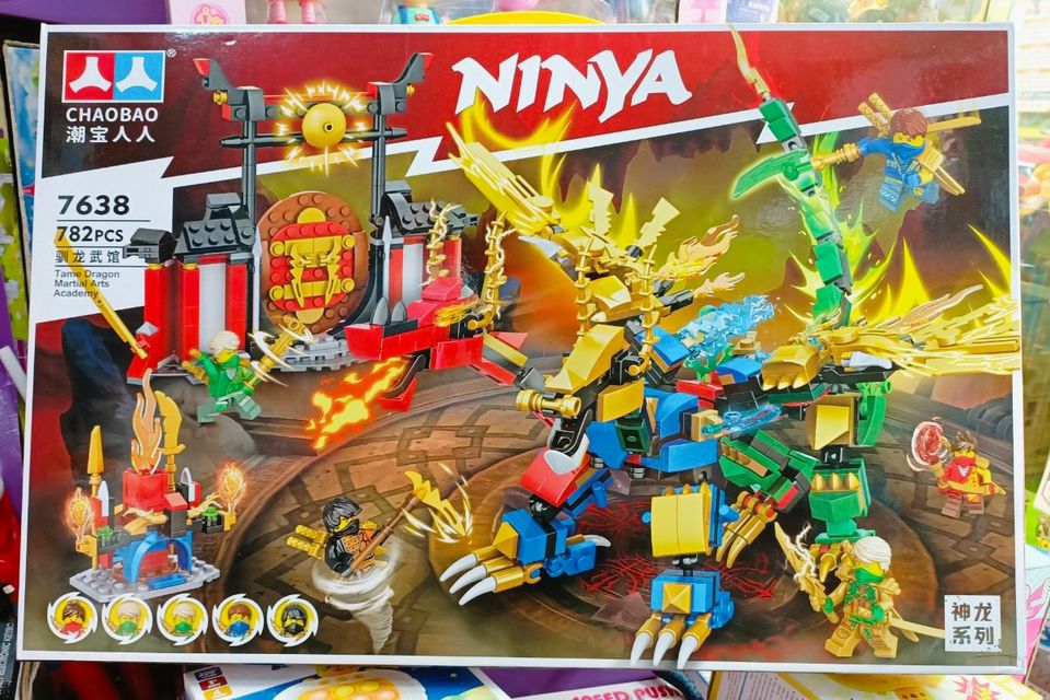 Hướng dẫn lắp r&aacute;p đồ chơi lắp r&aacute;p Ninja rồng CHAOBAO 7638