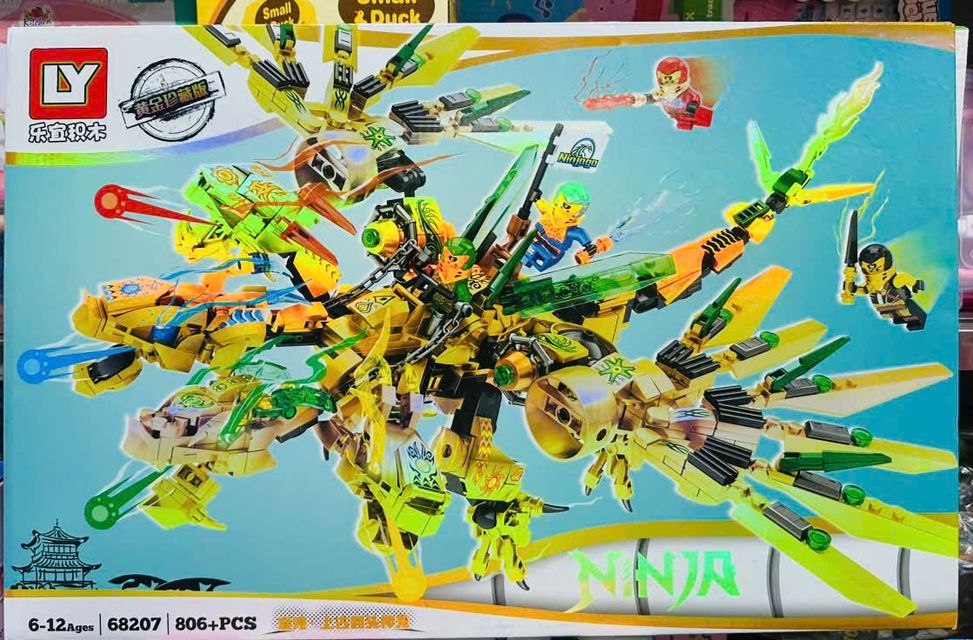 Đồ chơi lắp r&aacute;p Ninja rồng 68207