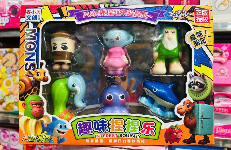 Bộ 6 nh&acirc;n vật m&ocirc; phỏng game Interest squishy 9988-169
