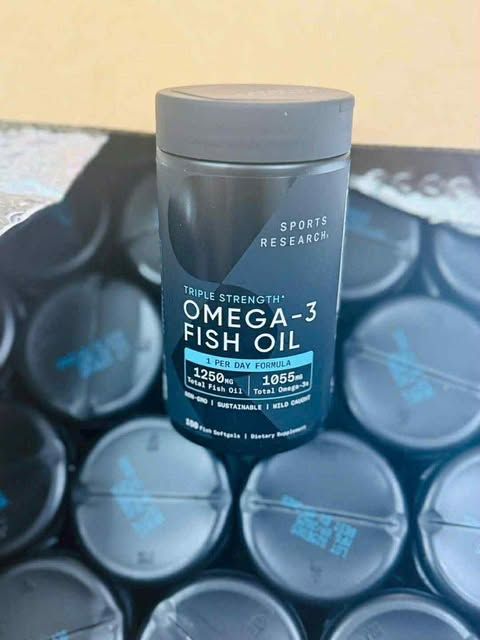 Dầu c&aacute; Sports Research Triple Strength Omega 3 Fish Oil