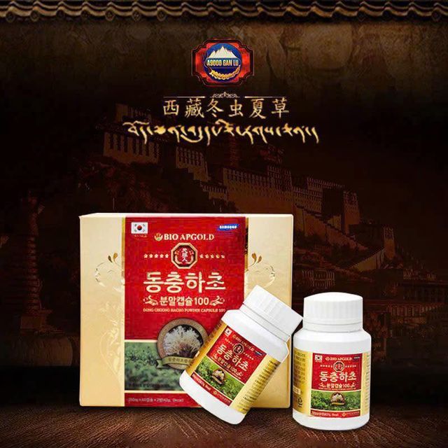 Vi&ecirc;n uống đ&ocirc;ng Đ&ocirc;ng Tr&ugrave;ng Hạ Thảo Bio Apgold