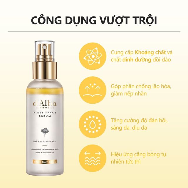 C&aacute;ch sử dụng Xịt Kho&aacute;ng D'alba