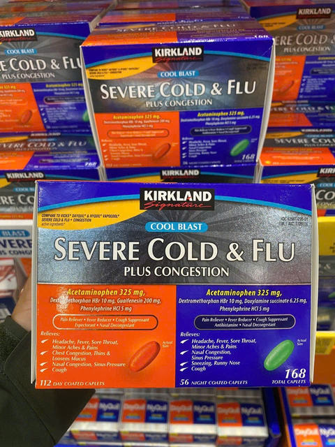 Vi&ecirc;n ngậm giải quyết cảm c&uacute;m Kirkland Signature