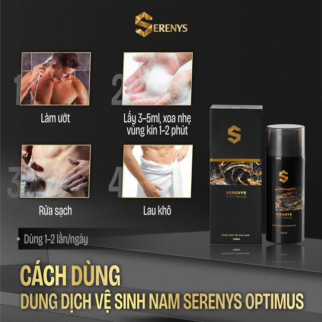 Dung dịch vệ sinh nam Serenys Optimus 120ml