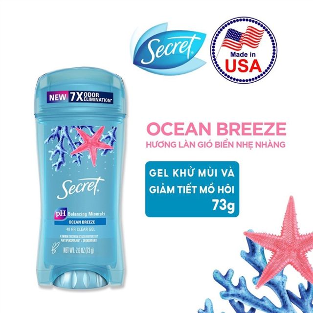 Lăn khử m&ugrave;i Secret Ocean Breeze