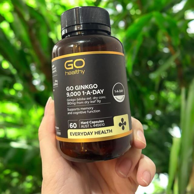 Vi&ecirc;n uống Bổ n&atilde;o Ginkgo Go Healthy 9000 60 vi&ecirc;n