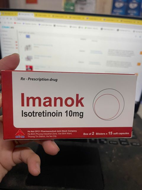 Vi&ecirc;n uống chăm s&oacute;c da mụn IMANOK
