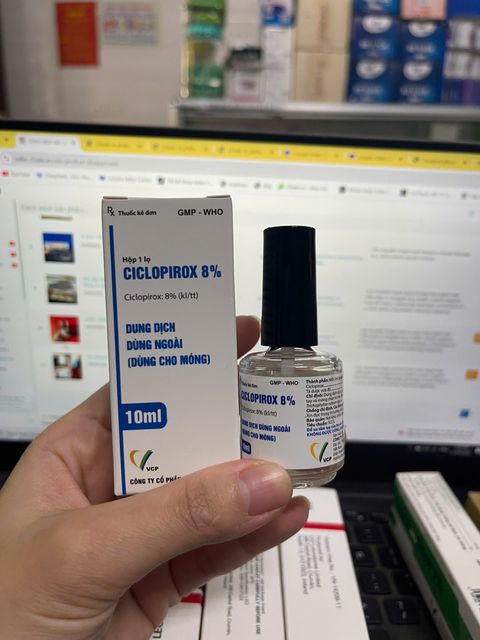 Dung dịch chấm nấm m&oacute;ng Ciclopirox 8%