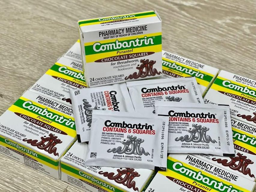 Kẹo socola xổ giun Combantrin