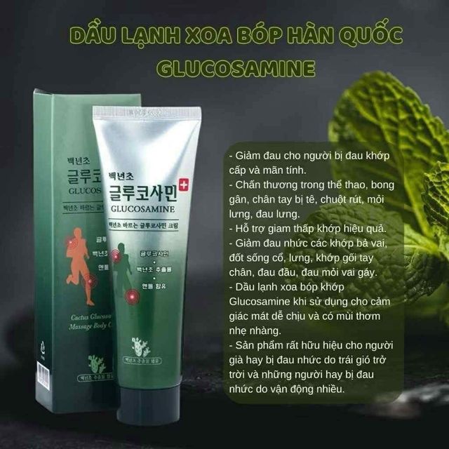 Dầu lạnh xoa b&oacute;p Cactus Glucosamine