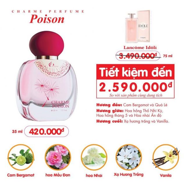 Chai nước hoa Charme Poison 35ml