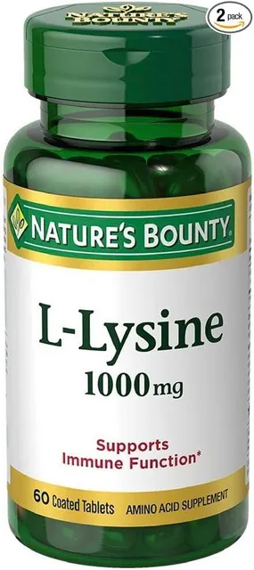 Vi&ecirc;n uống bổ sung L-Lysine Nature&rsquo;s Bounty L-Lysine 1000mg 60 vi&ecirc;n