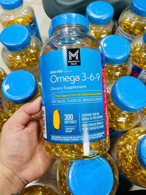 Vi&ecirc;n uống Omega 3-6-9 Member's Mark 1600mg