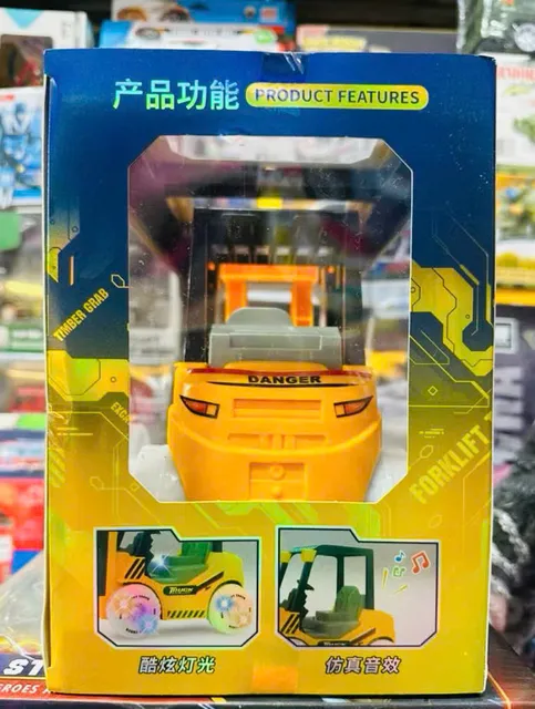 Đồ chơi xe n&acirc;ng 653 Forklift truck đang được chơi