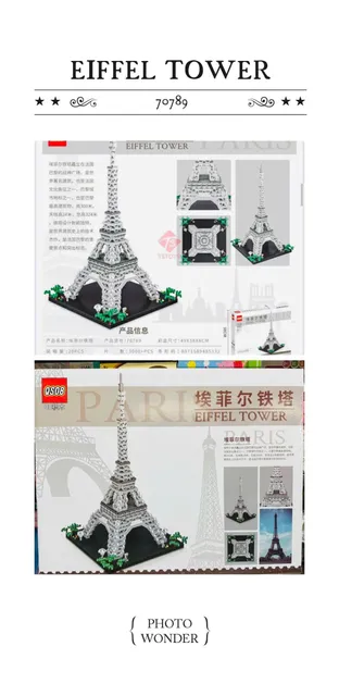 Bộ lắp r&aacute;p m&ocirc; h&igrave;nh th&aacute;p Eiffel 70789