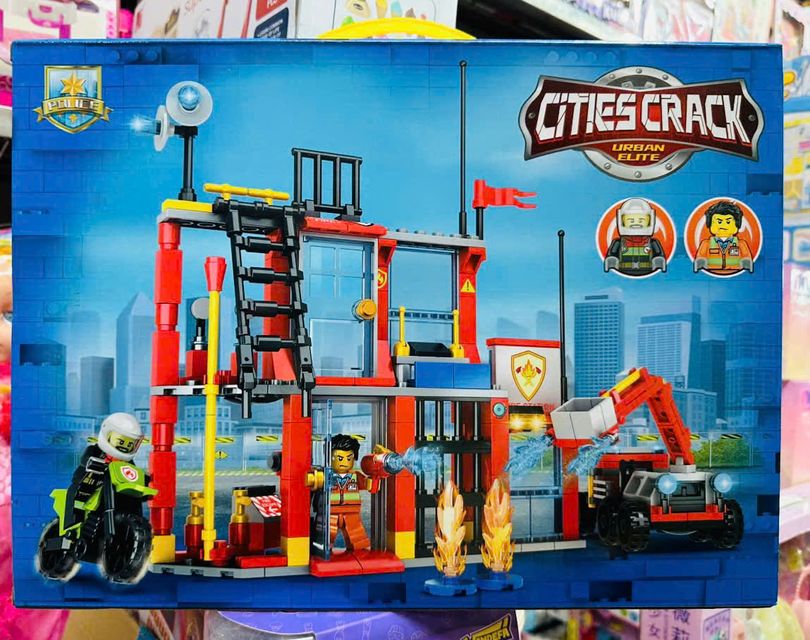 Bộ lắp r&aacute;p chủ đề đội cứu hộ, cứu hỏa 98422