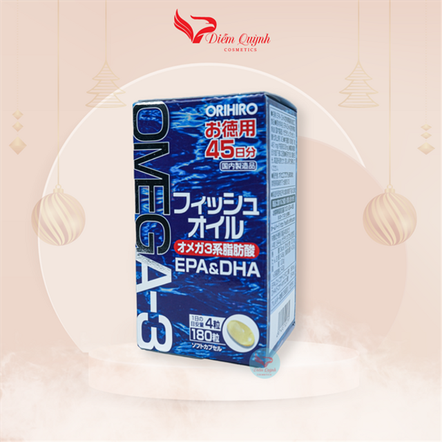 Vi&ecirc;n uống Omega 3 Orihiro 180 vi&ecirc;n