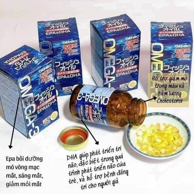 Vi&ecirc;n uống Omega 3 Orihiro