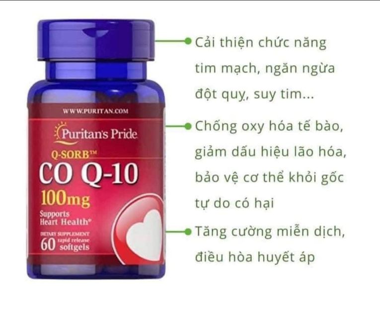 Vi&ecirc;n uống CoQ10 Puritan&rsquo;s Pride