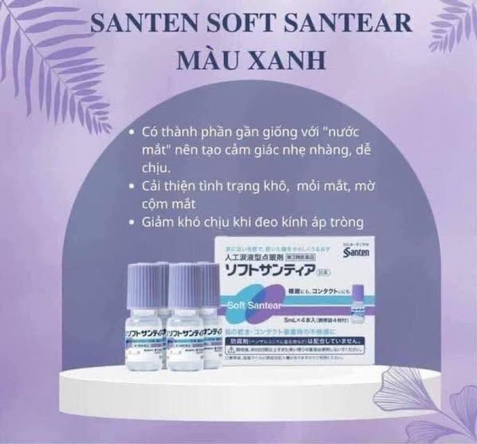 Nước nhỏ mắt Santen giảm kh&ocirc; mắt hiệu quả