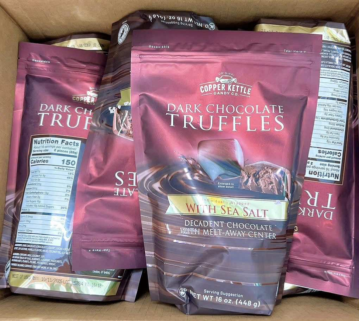 Socola Copper Kettle Dark Chocolate Truffles With Sea Salt