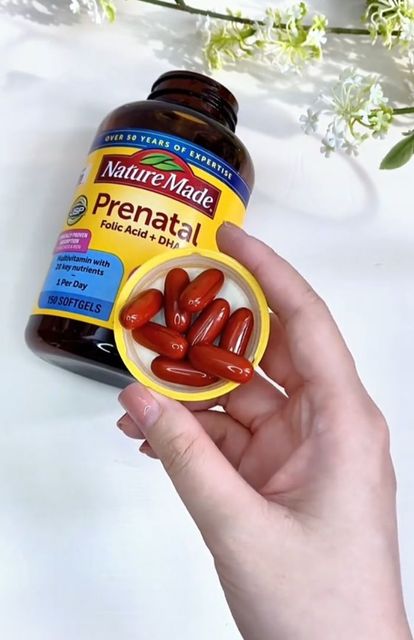 Vitamin tổng hợp cho mẹ bầu Prenatal Folic Acid + DHA Nature Made