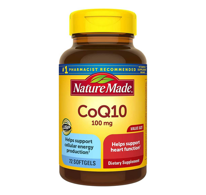 Hỗ trợ tim mạch CoQ10 Nature Made 100mg Nature Made 72 vi&ecirc;n
