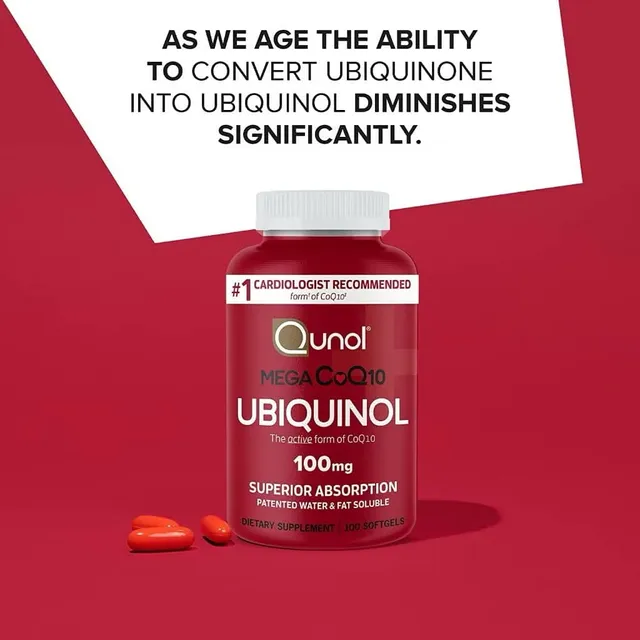 Vi&ecirc;n uống CoQ10 Ubiquinol Qunol Mega 100mg