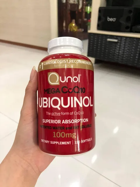 Chai vi&ecirc;n uống CoQ10 Ubiquinol Qunol Mega 120 vi&ecirc;n