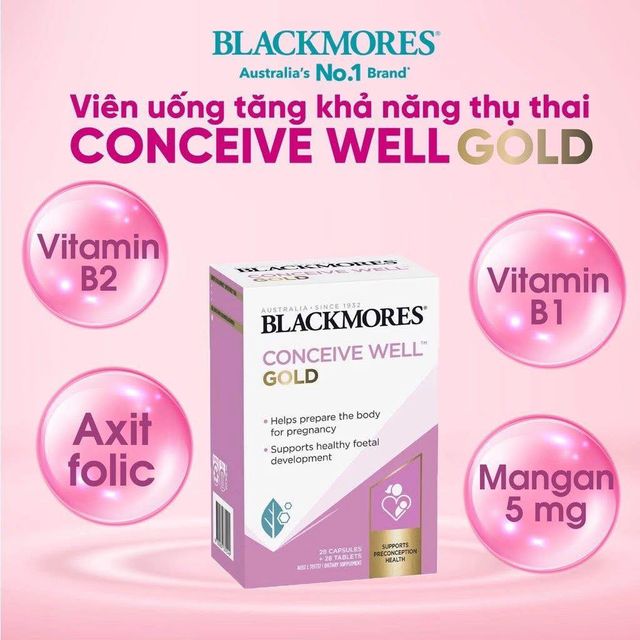 Vi&ecirc;n Uống Hỗ Trợ Thụ Thai Blackmores Conceive Well Gold