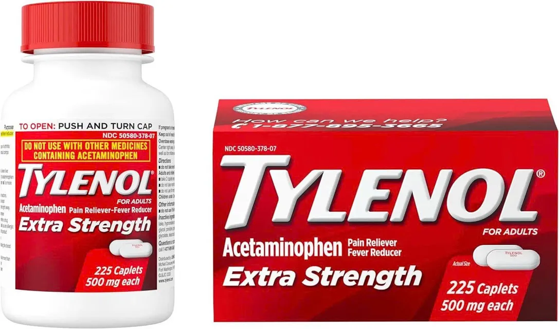 Vi&ecirc;n uống giảm đau Tylenol Extra Strength Acetaminophen 500mg
