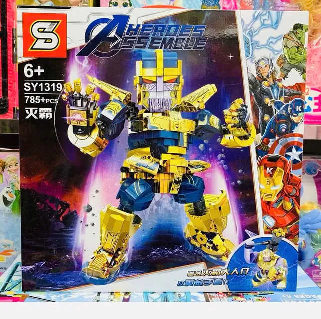 Bộ đồ chơi m&ocirc; h&igrave;nh si&ecirc;u nh&acirc;n Heroes Asemble SY1319