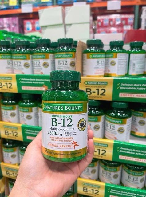Vi&ecirc;n uống B12 Quick Dissolve Nature&rsquo;s Bounty