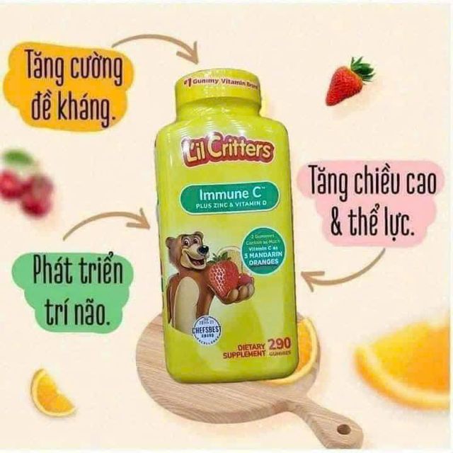 Kẹo dẻo Vitamin C cho cả gia đ&igrave;nh