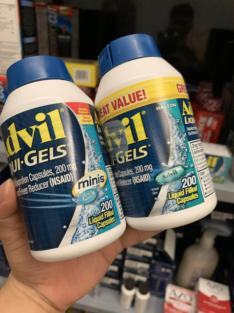 Vi&ecirc;n giảm đau hạ sốt Advil Liqui-Gels Minis 200mg