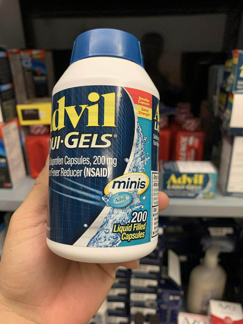 Hướng dẫn sử dụng vi&ecirc;n giảm đau hạ sốt Advil Liqui-Gels Minis