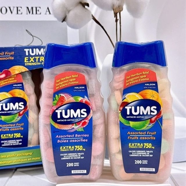 Vi&ecirc;n ngậm Tums vị d&acirc;u