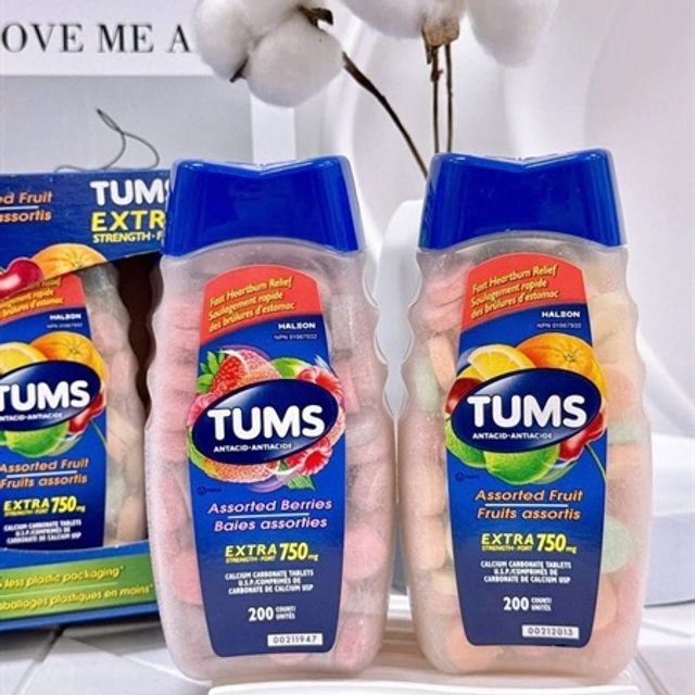 Vi&ecirc;n ngậm Tums vị cam