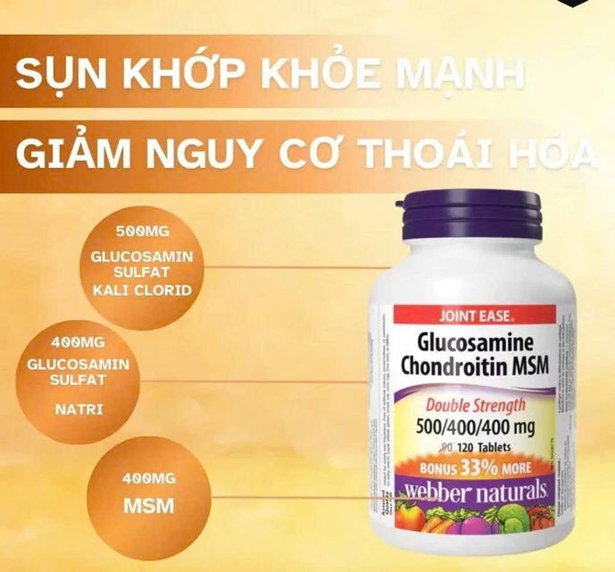 Vi&ecirc;n uống hỗ trợ xương khớp Webber Naturals